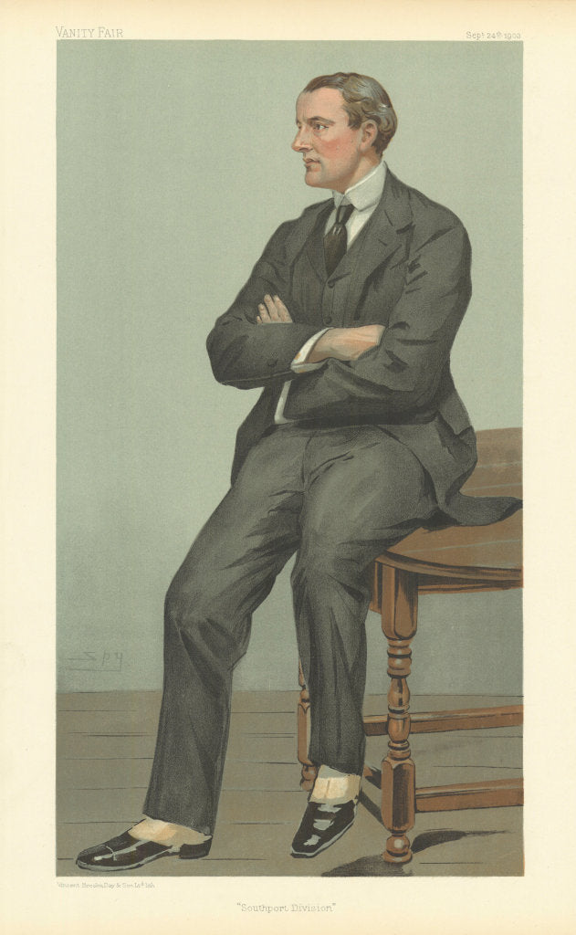 VANITY FAIR SPY CARTOON Edward Marshall-Hall 'Southport Division' Barrister 1903